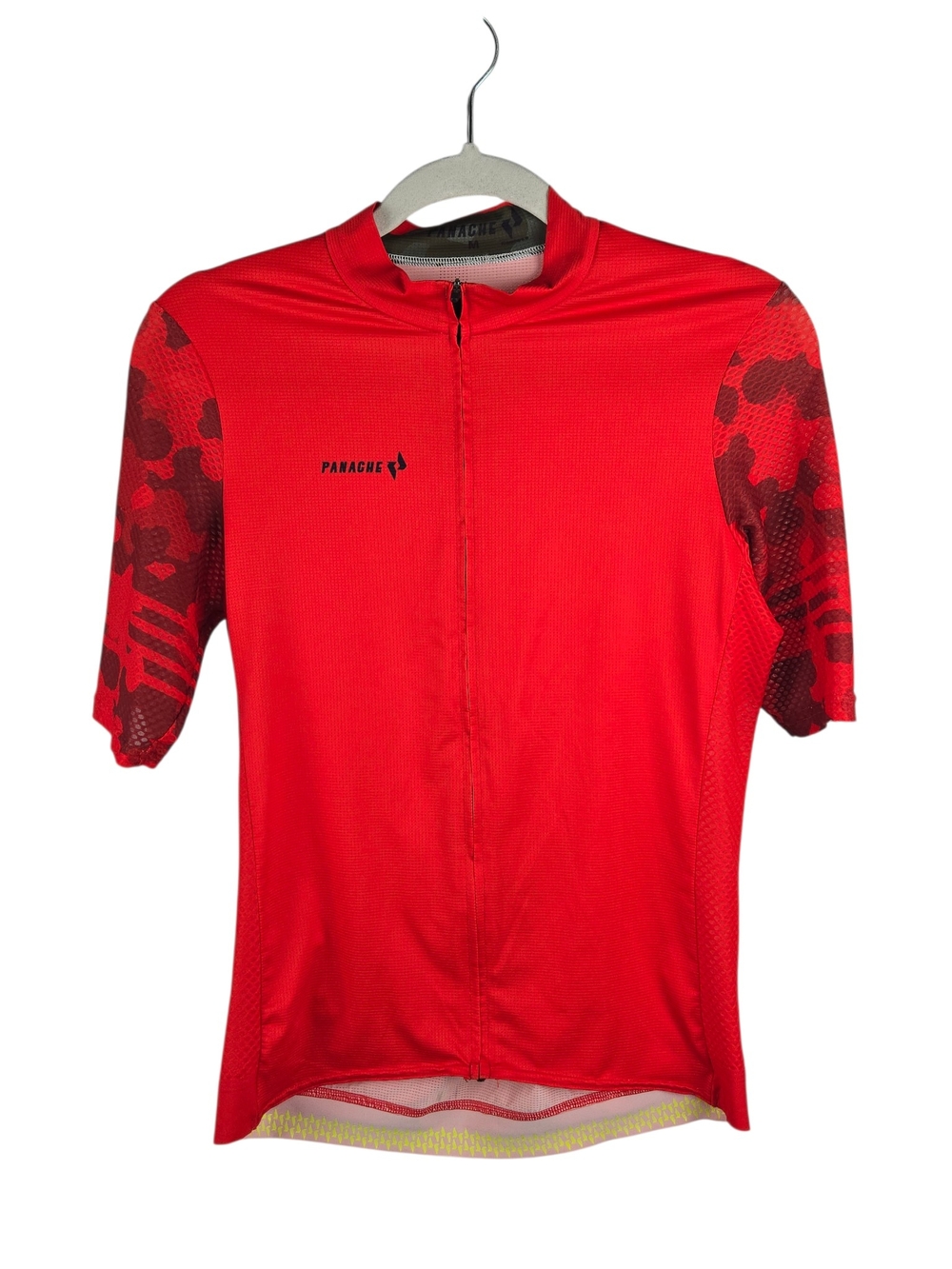 Panache Full Zip Cycling Jersey Red Camo Size Medium
